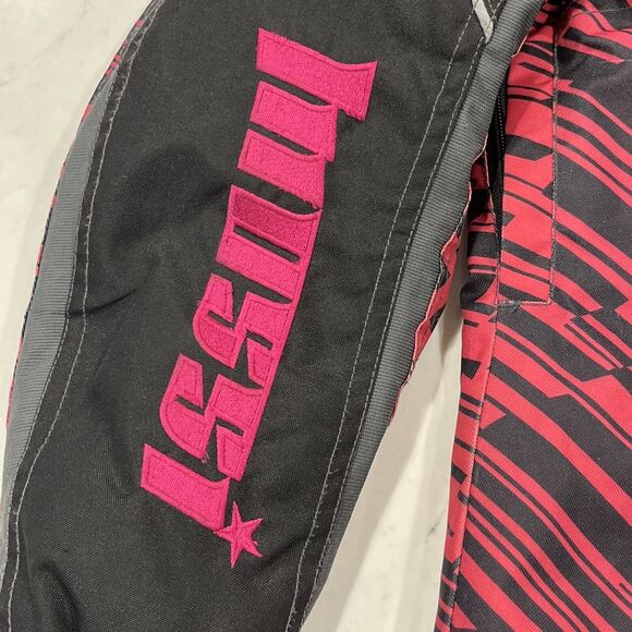 Mossi Racing Womens Small Full Zip Snowmobile Winter Jacket Pink Black Warm Coat - Picture 6 of 16